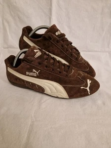 Puma Speed Cat Vintage Iffley II Sneakers Suede Brown White Size 8 - Picture 1 of 23