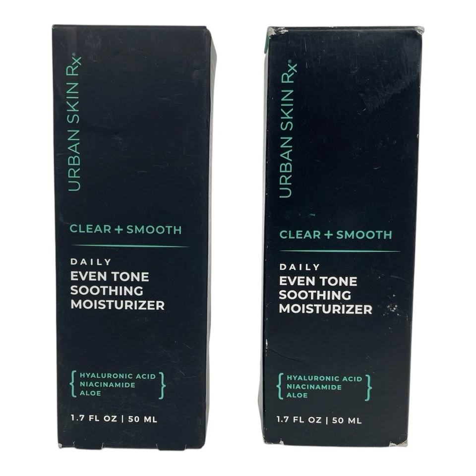 Лот из 2 Urban кожи RX мужчин ежедневно равномерный тон успокаивающий увлажняющий крем 1,7 унц каждый - Изображение 1 из 4