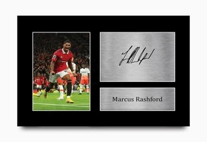 Marcus Rashford Manchester Utd Signed Limited Edition Memorabilia Print Gift - Imagen 1 de 36