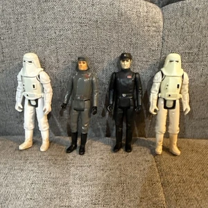 Vintage Star Wars Empire Strikes Back 1980 Snow Trooper, At At & Commander LOT 4 - Picture 1 of 2