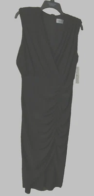 Maxi Eliza J Mujer Vestido Envolvente Volantes Negro 10 Alto-bajo Forro Poli/Spandex Nuevo con Etiquetas Foto 1 de 4