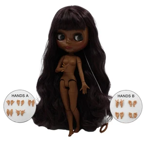 1/6 ICY DBS Black Blyth Puppe BJD 30cm Nude Puppe Gelenkkörper lange Haare - Bild 1 von 13
