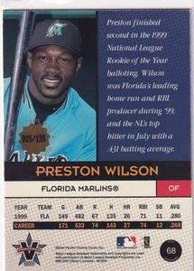 Preston Wilson /135 Pacific Vanguard Premiere Date Parallel Marlins #68 2000 00 - Bild 1 von 1
