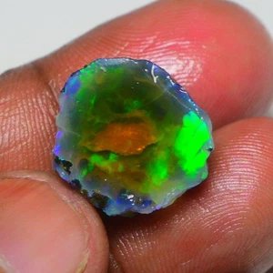 Large Opal Rough 14.15 Carat Natural Ethiopian Oil Opal Raw, Fire Opal Gemstone - Picture 1 of 11