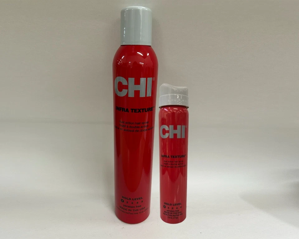 CHI Dual Action- Infra Texture Hair Spray- Fast Drying - 10oz + 2.6oz - Bundle - Image 1 of 1