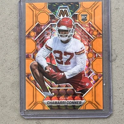 2023 Panini Mosaic Chamarri Conner Orange Fluorescent Prizm /25 Rookie SSP - Image 1 of 3