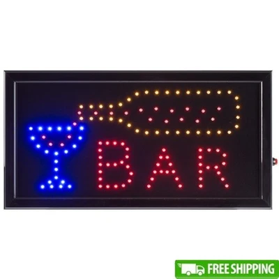 Placa de LED barra luz neon casa negócios decoração eficiente em energia 19 polegadas nova - Imagem 1 de 4