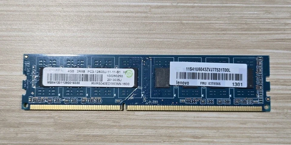 Ramaxel PC3-12800 (DDR3-1600) 4 GB UDIMM 1600 MHz PC3-12800 DDR3 Memory... - Image 1 of 1