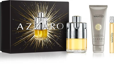 AZZARO  WANTED 100 ml + 10 ml Eau de Parfum EdP Spray + Shower Gel 75ml NEU  OVP - Bild 1 von 3