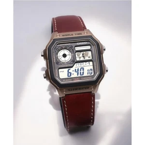Casio AE-1200WHL-5A Digital Leather Strap Men’s Watch - Picture 1 of 12