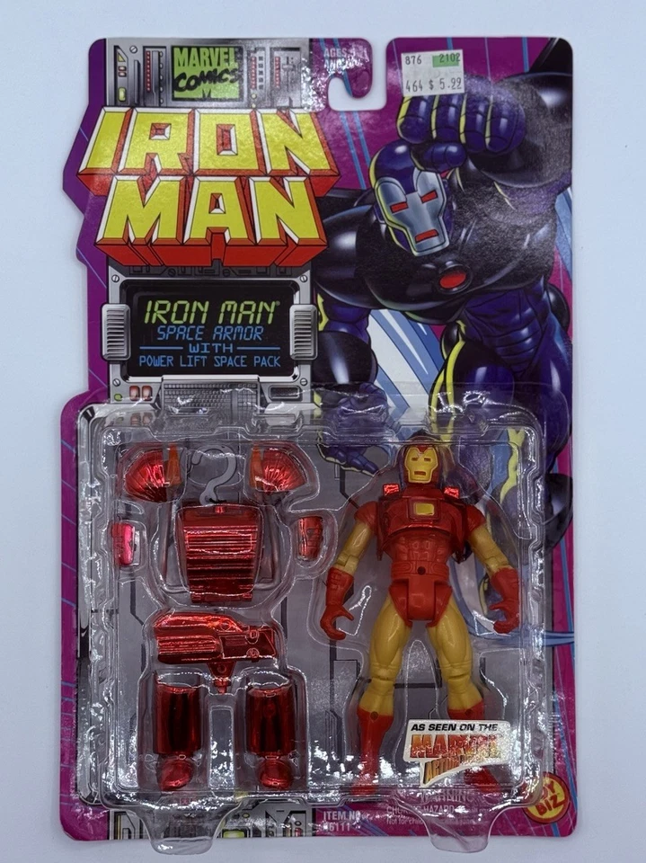 Toy Biz 5 in Iron Man Hologram Armor W Power Missile Launcher 1995