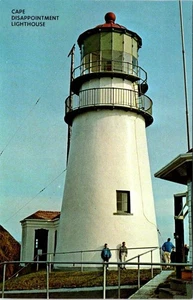 Ilwaco, WA Washington KAP ENTTÄUSCHUNG LEUCHTTURM Leuchtturm CHROM Postkarte - Bild 1 von 2