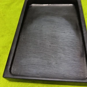 Pietra inchiostro ramon cinese leggermente grande vintage Suzuri Sumi Grinder Shodo Shuji - Foto 1 di 7