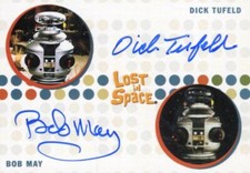 Lost in Space Complete Dick Tufeld and Bob May Double Autograph Card