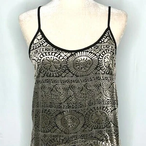 Chelsea Violet Velvet Slip Dress XS Grey Black Burnout Zipper Adjustable Straps - Picture 1 of 8