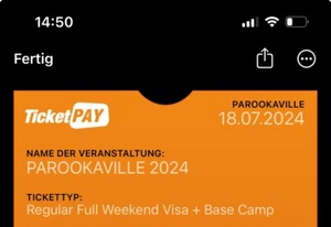 PAROOKAVILLE 2024 Regular Full Weekend Visa + Base Camp - Bild 1 von 2