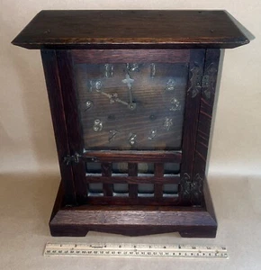 Antique 1906 New Haven Wood Mantle Clock San Pedro Mission - Picture 1 of 24
