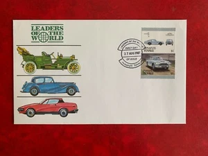 TUVALU FUNAFUTI 1987 FDC CLASSIC CARS ASTON MARTIN DB5 1965 UK - Picture 1 of 1