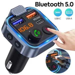 Bluetooth Car FM Transmitter MP3 Player Handsfree Radio Adapter Kit USB Charger☏ - Picture 1 of 10