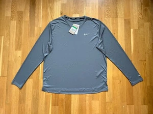 NEU: Laufshirt NIKE Running (NP: 59€) Langarm Shirt Dri-Fit, Grau/Silber, Gr. XL - Bild 1 von 1