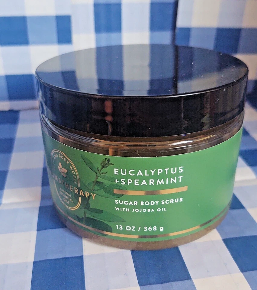BATH BODY WORKS AROMATHERAPY EUCALYPTUS SPEARMINT JOJABA STRESS SUGAR SCRUB New - Image 1 of 1