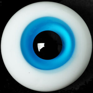 New 12mm Round Lake Blue Glass BJD Eyes for DOD DZ AOD newborn 1/4 BJD Doll