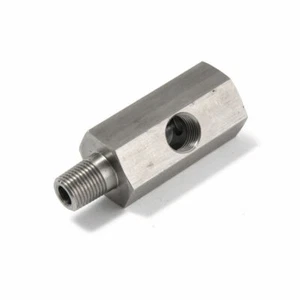1PCS M10X1.0 Oil Pressure Sensor Tee to M10 Adapter Turbo Supply Feed Line Gauge - Picture 1 of 9