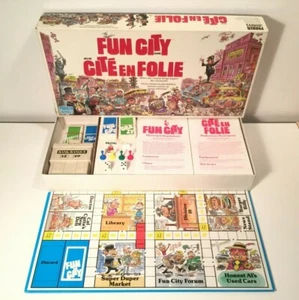 Fun City - 1987 Bilingual Parker Brothers Board Game - 100% Complete - Picture 1 of 12