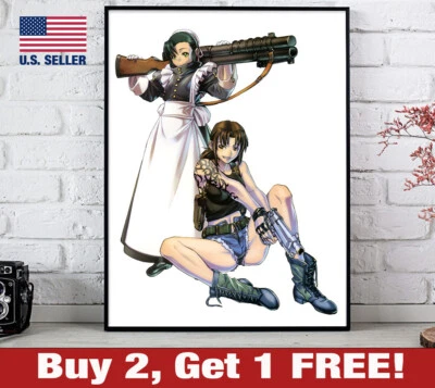 Black Lagoon Maid Poster 18" x 24" Print Anime Wall Art Revy - Image 1 of 3
