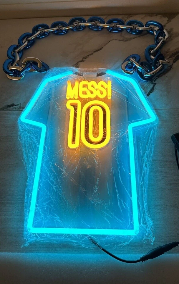Camisa PaliStocks Argentina Messi LED Portátil Collar Neón Foto 1 de 4