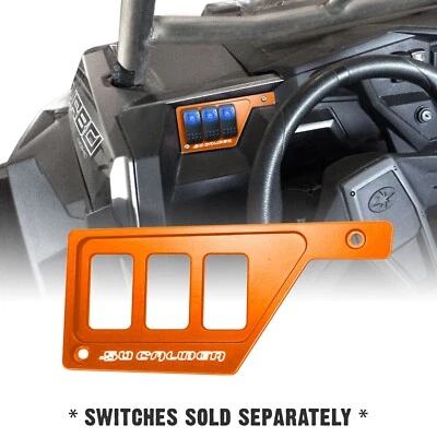 Left Dash Panel Switch Plate Bezel Polaris RZR XP1000 Turbo S 900 Orange Madness - Image 1 of 4