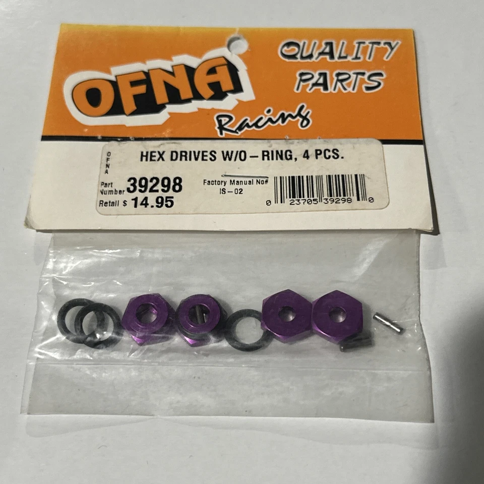 OFNA #39298 Hex Drives with O-Rings (4) NEW - Image 1 of 1