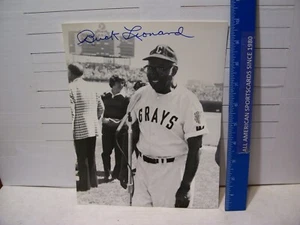 FOTO AUTÓGRAFA 8X10 BUCK LEONARD HOMESTEAD GRIS COMO NUEVA - Imagen 1 de 2