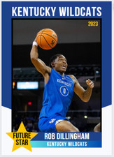 2023 Rob Dillingham Future Stars College Rookie Card Kentucky Wildcats #0