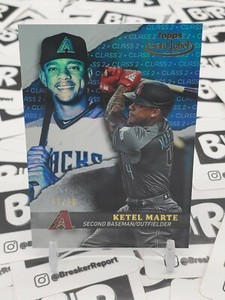 2020 Topps Gold Label Ketel Marte #5 Class 2 Blue /99 Arizona Diamondbacks