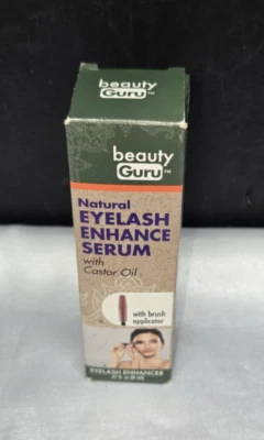 Beauty Guru Natural EYELASH ENHANCE SERUM with Castor Oil .27 fl. oz (8 ml) - Image 1 of 4