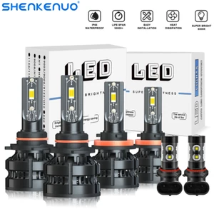 6Pcs 6000K LED Headlight Fog Light Bulbs For 2009-2012 Dodge Ram 1500 2500 3500 - Foto 1 di 14