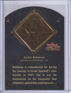 2002 Fleer Fall Classics HOF Plaque #11 Jackie Robinson 1183/1962