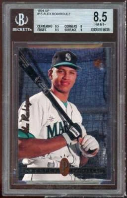 Alex Rodriguez Rookie Card 1994 SP #15 BGS 8.5 (9.5 8 8.5 9) - Image 1 of 2