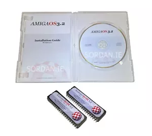 New Amiga Workbench OS 3.2 CD + Kickstart ROM 3.2.3 for Amiga 1200 1053 - Foto 1 di 3