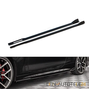 SEITENSCHWELLER DIFFUSOR FÜR BMW G22 G23 COUPE CABRIO GLANZ SCHWARZ - Picture 1 of 6