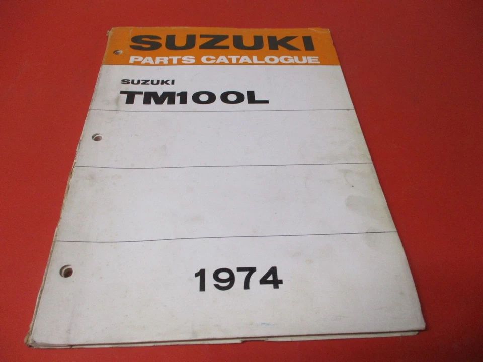 OEM ORIGINAL SUZUKI CATÁLOGO MANUAL 1974 TM100 Foto 1 de 1