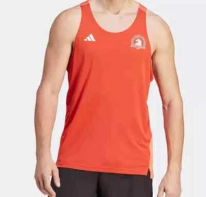 Adidas Boston Marathon 2023 Tank Top Red HY3260 Men's Size S-L - Picture 1 of 5