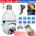 360 1080P WiFi Light Bulb Security Camera Night Vision Smart Motion Tracking