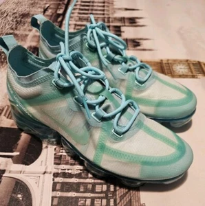 Nike VaporMax Teal Tint/Hyper Turquoise-Off White-Tropical Twist Women Size 8.5 - Picture 1 of 10