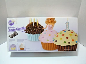 Wilton Jumbo Cupcake Cake Pan 3D Non-Stick Baking Mold Birthday All-Occasion NIB - Picture 1 of 7