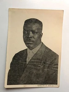 NEGRO UOMO IN TUTA VINTAGE ORIGINALE STUDIO RITRATTO FOTO DI BRITT JR. - Foto 1 di 1