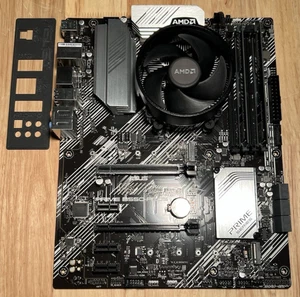 CPU + Motherboard + RAM Combo: ASUS PRIME B550-PLUS + Ryzen 5 5600X + 16 GB - Picture 1 of 24
