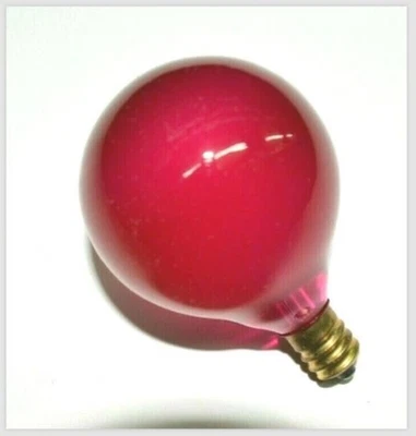 10-PK G40 E12 5W Frosted Candelabra Screw Base Light Bulbs G405E12 PINK NEW - Image 1 of 3
