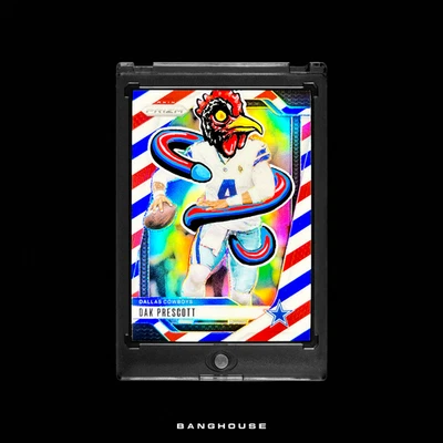 1/1 DAK PRESCOTT 🔥 BIG BLACK C.. ROOSTER PRIZM SSP 🔥 NEW PENINI ONE OF ONE ART - Image 1 of 4